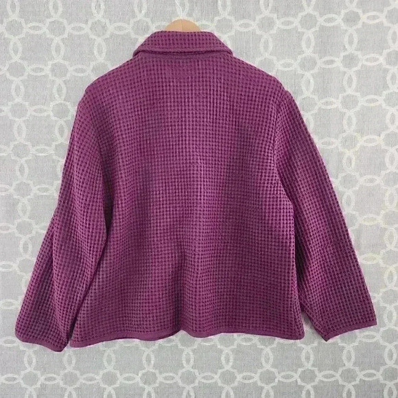 NWOT Cabela's Textured Button Purple Women's Blazer 2XL - Picture 2 of 9
